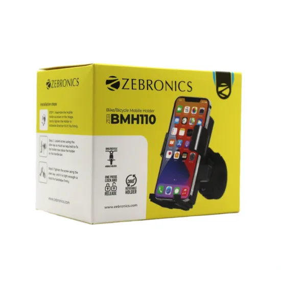 ZEBRONICS MOBILE PHONE HOLDER FOR BIKE (BMH110) ZEBRONICS MOBILE PHONE HOLDER FOR BIKE (BMH110)