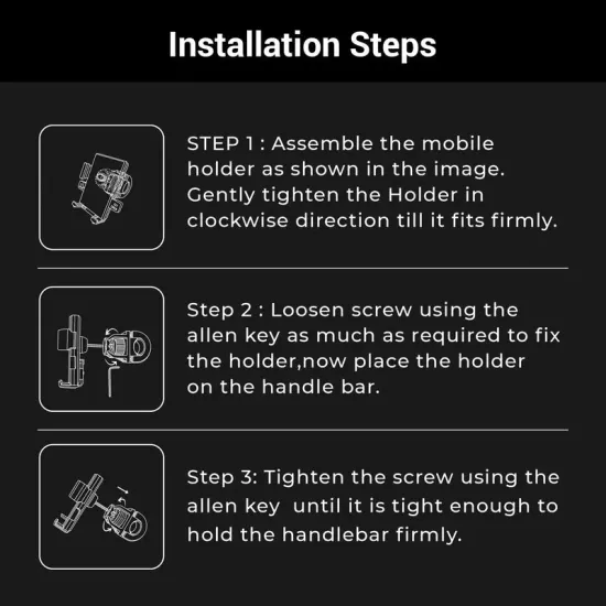 ZEBRONICS MOBILE PHONE HOLDER FOR BIKE (BMH110)