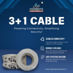 A+ Products 3+1 Video Copper PVC 90Y White (020+7/36 CCA)