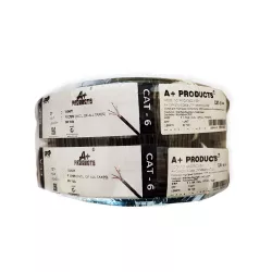 A+Products CAT6 CCA Lan Cable 90y LD Black (0.51mm)