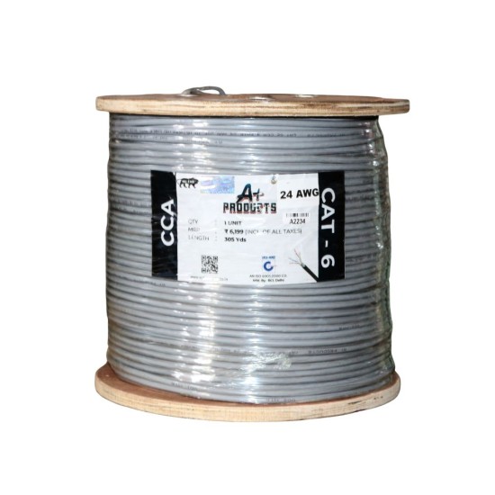 A+Products CAT6 Lan Cable CCA 305y Grey (0.51mm)