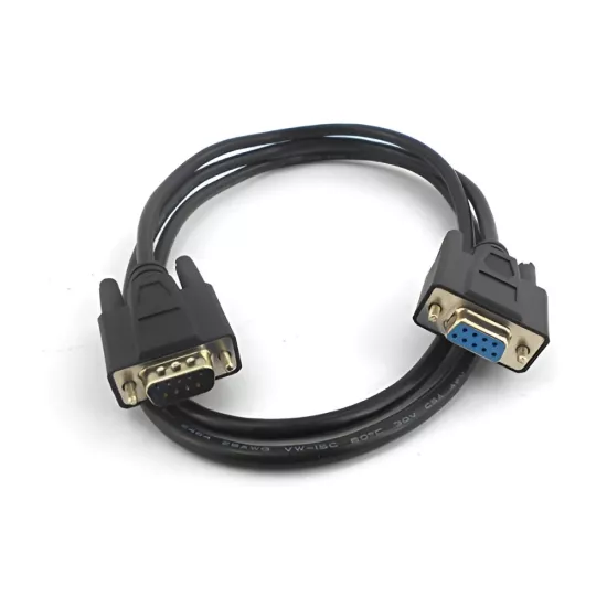 Branded 9 Pin Serial Cable 1.2m (Imported) (Male To Female)