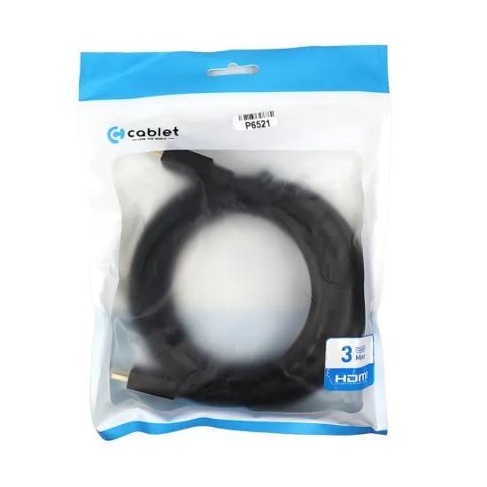Cablet HDMI Cable 3m 4K 60Hz  With Ethernet 18 Gbps Speed