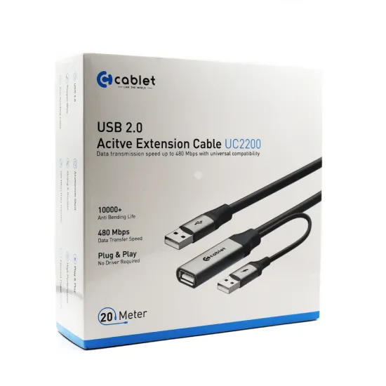 Cablet USB Extension Cable 20m Acitve UC2200