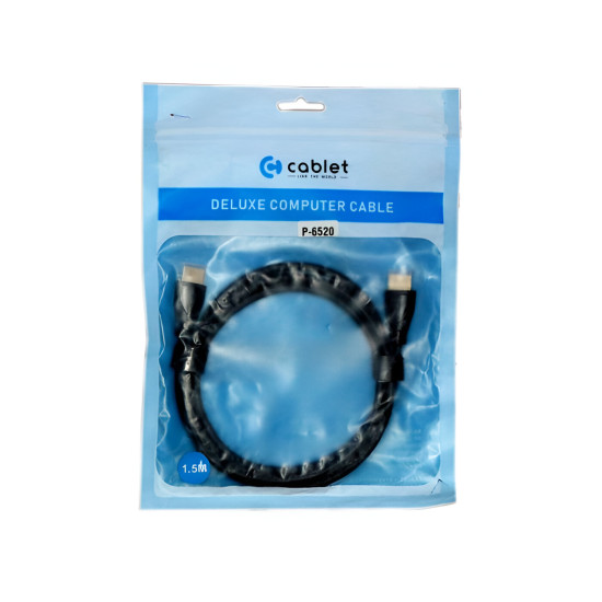 Cablet HDMI Cable 1.5m 4K 60Hz 1080P With Ethernet 18 Gbps Speed