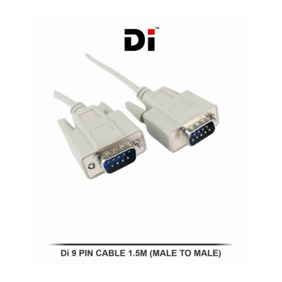 DI Serial to Serial 9 Pin Cable  (Male to Male) 1.5m