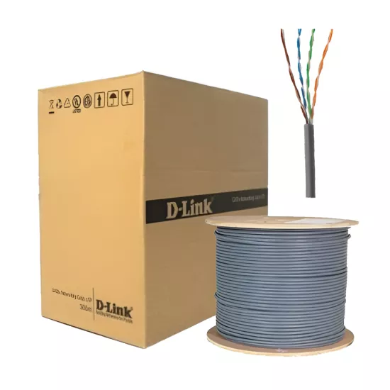 D-Link CAT6 Lan Cable 305m (Grey) 23AWG