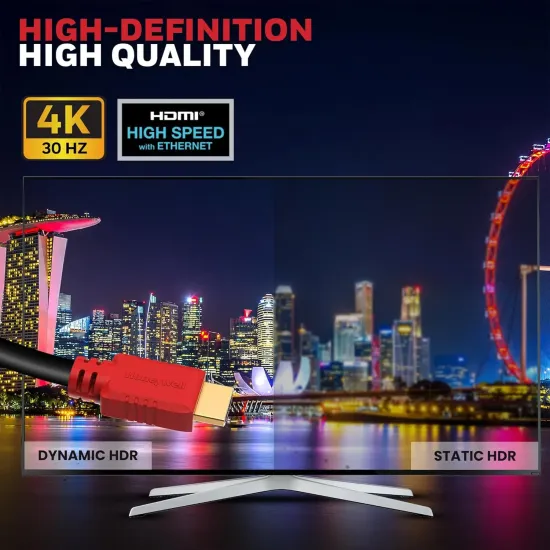 Honeywell HDMI Cable 4K 30Hz with Ethernet 5m