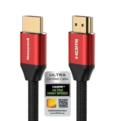 Honeywell HDMI Cable 8K 60Hz with Ethernet 48 Gbps Speed 2.1 Compliant 2m
