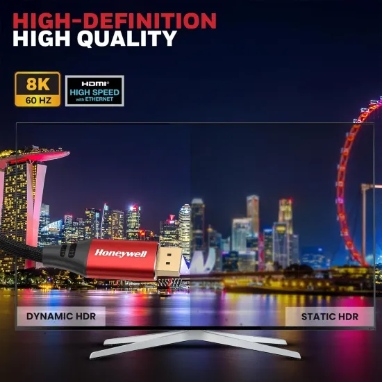 Honeywell Display Port To Display Port 2.0 8K 60Hz 2m