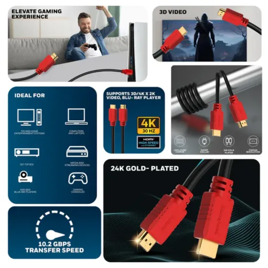 Honeywell Optical HDMI Cable 4K 60Hz with Etherent 3m