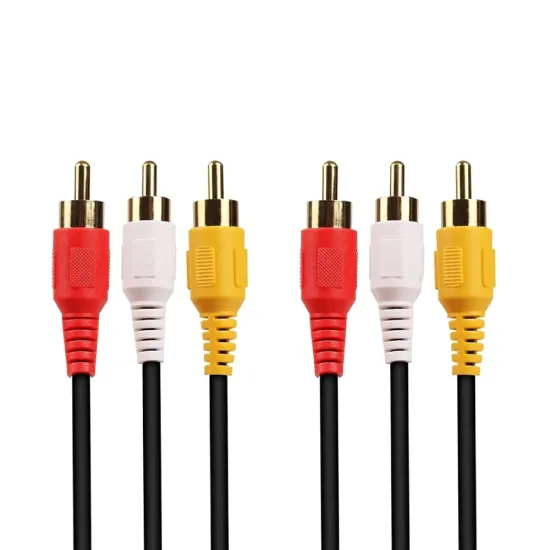 3 RCA TO 3 RCA MALE CABLE 1.5m