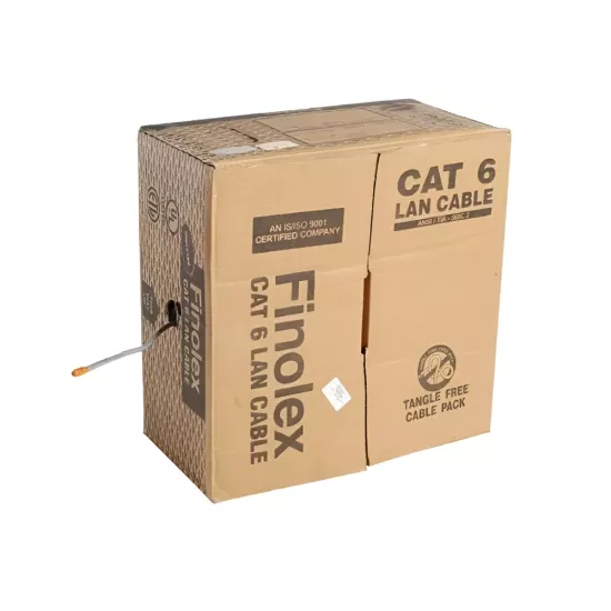 Finolex CAT6 Lan Cable 100m Grey 23AWG Finolex CAT6 Lan Cable 100m Grey 23AWG
