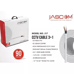 Jascom 3+1 CCTV Cable Copper Indoor 90m