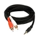 Ranz Sterio To 2 RCA Cable 1.5M ( Male To Female)