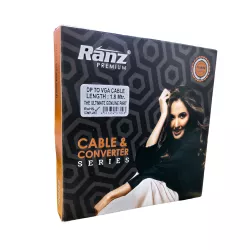 Ranz Display Port To VGA Converter Cable 1.8m (DP to VGA)