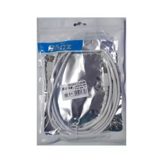 Ranz USB Printer Cable 3m Normal Ranz USB Printer Cable 3m Normal