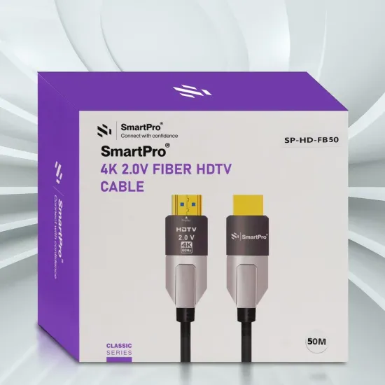 Smart-Pro HDMI Cable 50m Fibre 4K 2.0V (SP-HD-FB50)