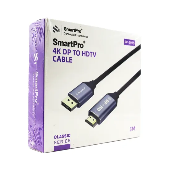 Smart-Pro Display Port To HDMI Cable 3m 4K (SP-Z915) Smart-Pro Display Port To HDMI Cable 3m 4K (SP-Z915)