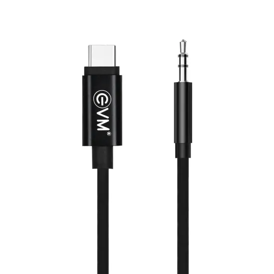 EVM Type-C to 3.5mm Aux Cable Black