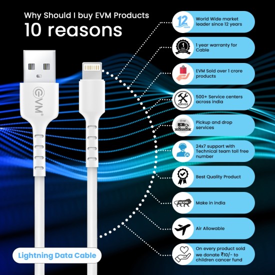 EVM-CL-01 1.2M Type-C To Iphone Charger Cable