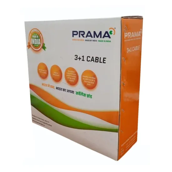 Prama 3+1 CCTV Cable Copper Indoor 90m