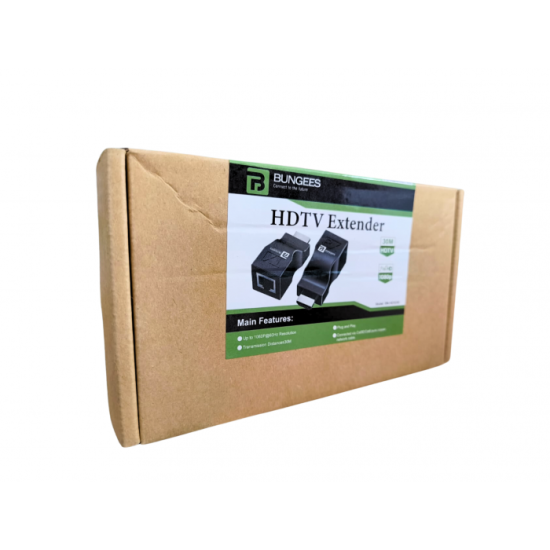 Bungees HDMI Extender With Lan 30m HEX030