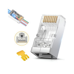 DI RJ45 Connector Pass Through (Pack Of 100)