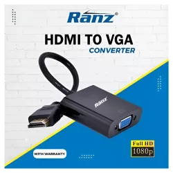 Ranz HDMI To VGA Converter (Male To Female)