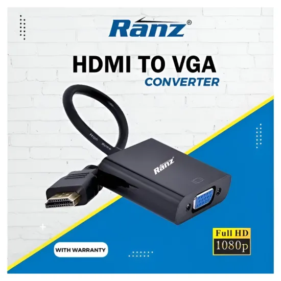 Ranz HDMI To VGA Converter (Male To Female)