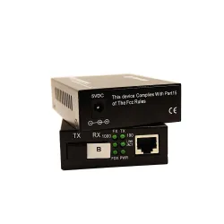Secureye Fiber Media Converter Giga Pair 10/100/1000 Giga