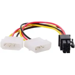 2 Pin to 6 Pin Pci Express Power Adapter Cable