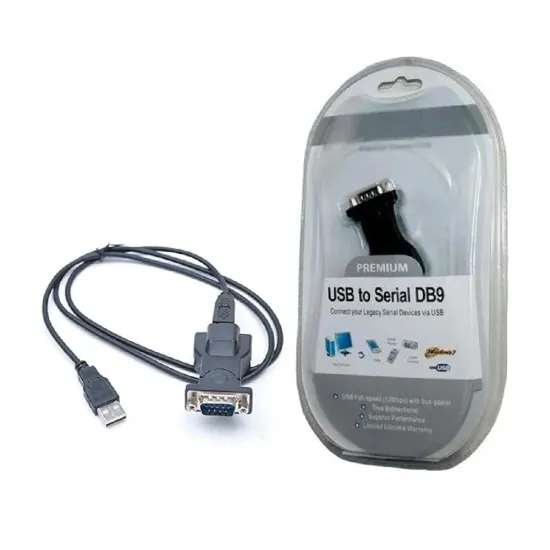 USB To Serial 9 Pin DB9 Converter Cable BAFO Type RS232