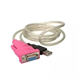 USB To Serial 9 Pin DB9 Converter RS232 ( Male to Male)