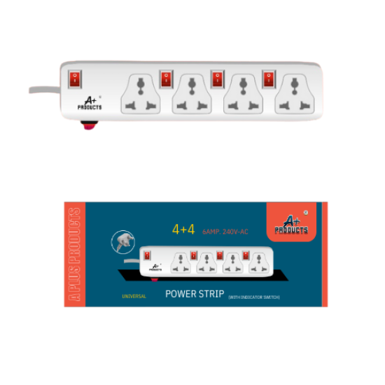 A+Products Spike 4 Socket 4 Switch 4.5m