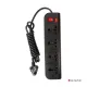 LiveTech Spike 4 Socket 1 Switch 1.8m