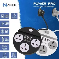 Zoook Spike Power Pro 3 Socket 1 Switch 2m