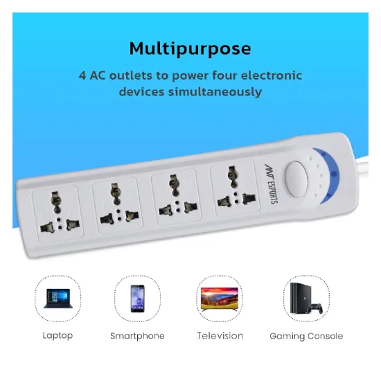 Ant Esports  Spike 4 Socket 1 Switch 3m