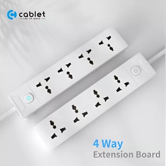 Cablet Spike 4 Socket 1 Switch 1.8m