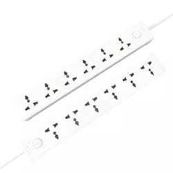 Cablet 6 Socket 1 Switch 1.8m Spike