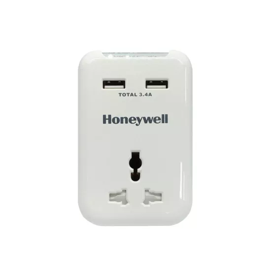 Honeywell Power Extention 1 Socket 2 USB Spike