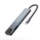 Bungees Type-C HUB Dock 8 in 1 (HDMI | USB | LAN | TF | SD CARD | TYPE-C) BN-DST801
