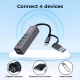 EVM Type-C + USB to USB 3.0 Hub 4 Port (CA3.0-HUB) (A1666)