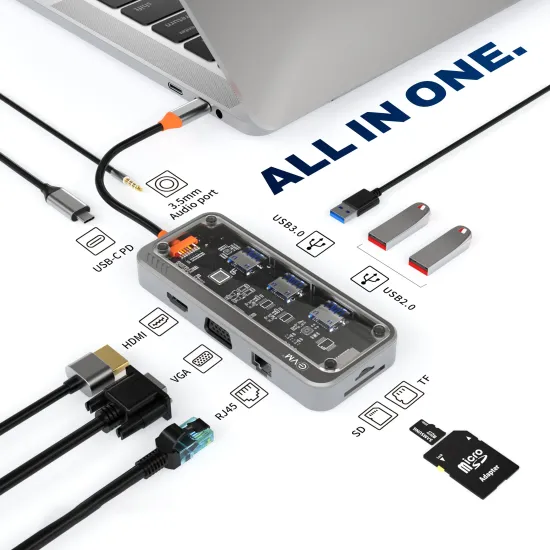 EVM Type-C HUB 10 in 1 Multiport (CHB10)
