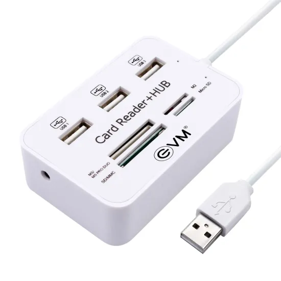 EVM All in One Card Reader + Hub USB 2.0