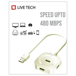 Live Tech USB Hub 4 Port 2.0 Force