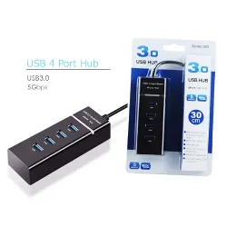 USB Hub 4 Port 3.0 With Super Speed 5 Gbps