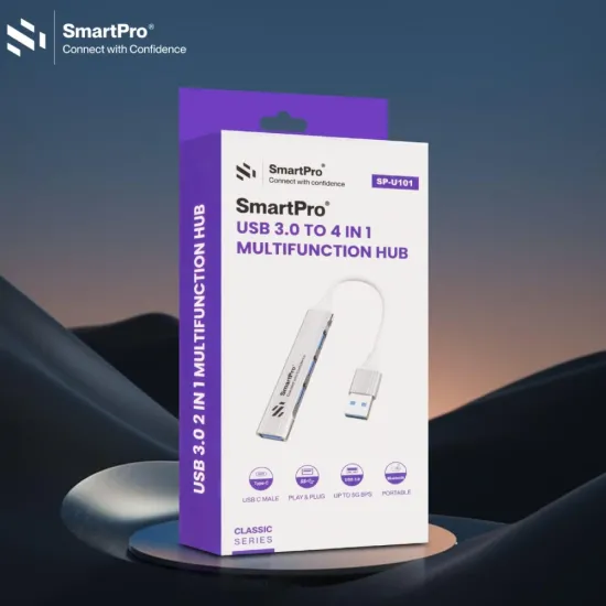 Smart Pro USB Hub 4 Port 3.0 | 2.0 (SP-U101A)