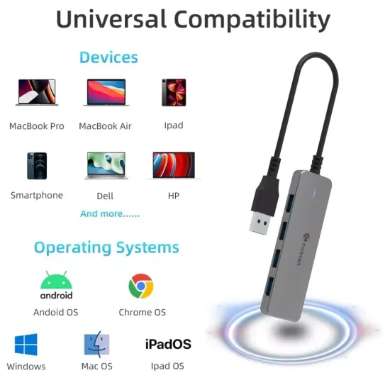 CABLET TYPE-C HUB 4 PORT 3.0 HB403 C3