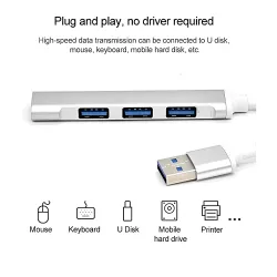 DI USB Hub 4 Port 3.0 (Metal)